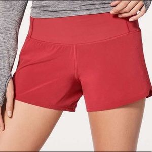 Lululemon Run Times Short 4”, Persian Red, 4